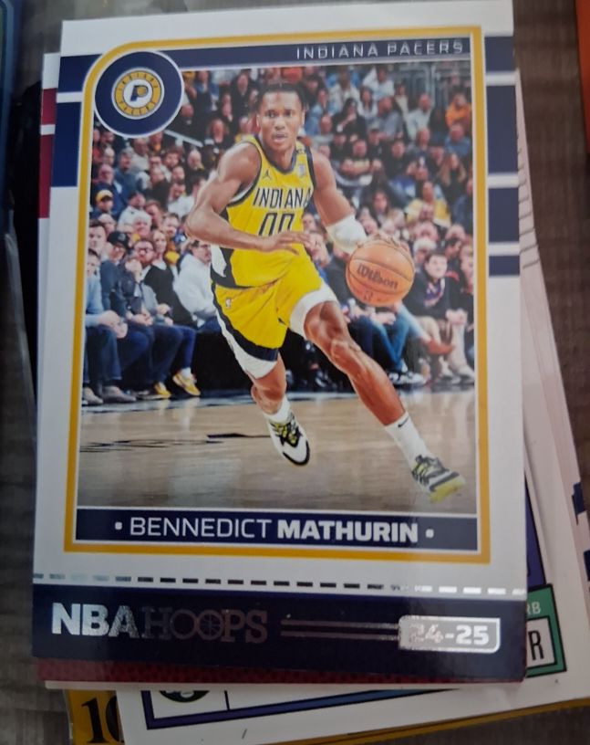 2024-25 NBA Hoops #56 Bennedict Mathurin — front