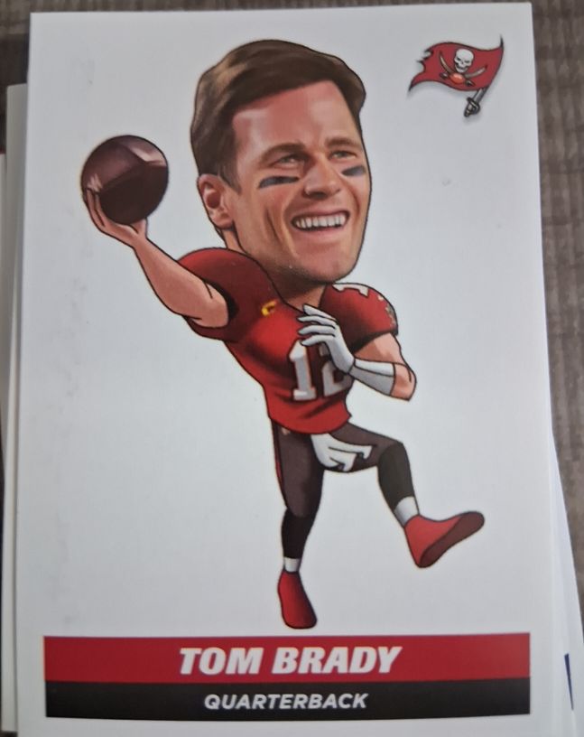 2021 Panini NFL Sticker #473 Tom Brady — front
