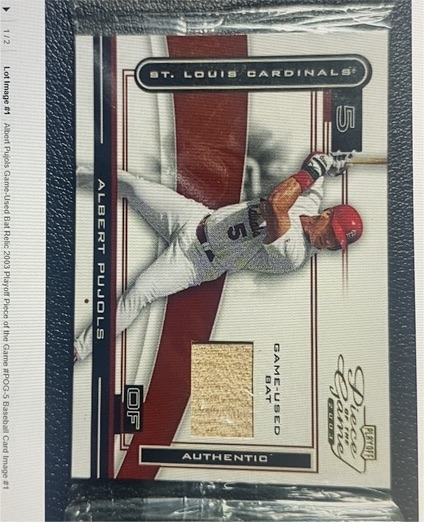2003 Playoff Piece of the Game #POG-5 Albert Pujols — front