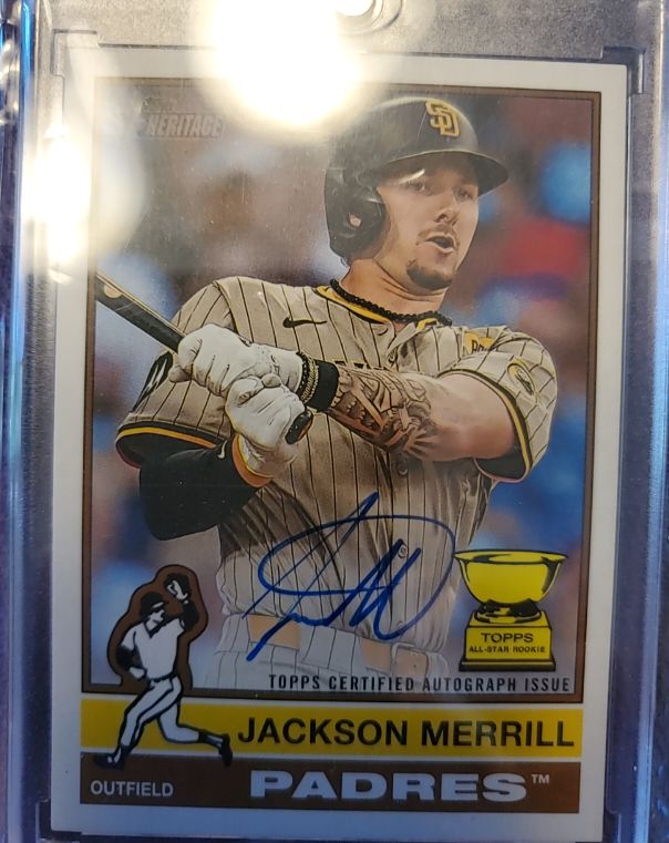 2025 Topps Heritage Real One Autograph #ROA-JME Jackson Merrill — front