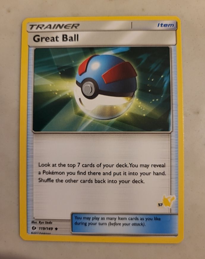 2017 Pokémon Sun & Moon #119 Great Ball — front