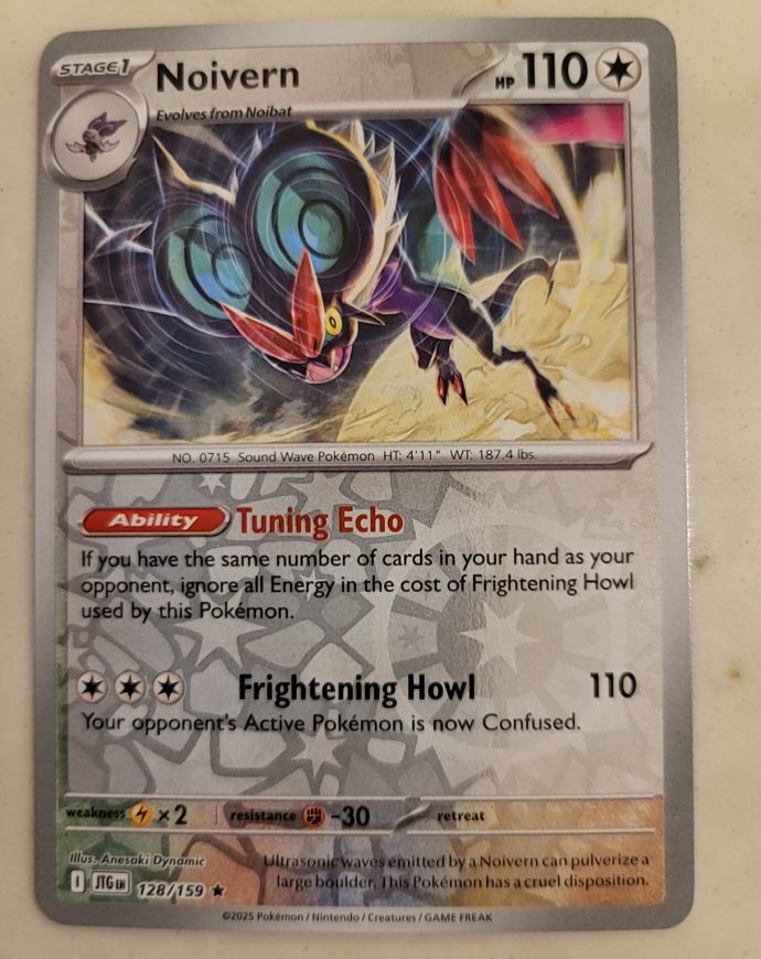 2025 Pokemon Journey Together #128 Noivern — front