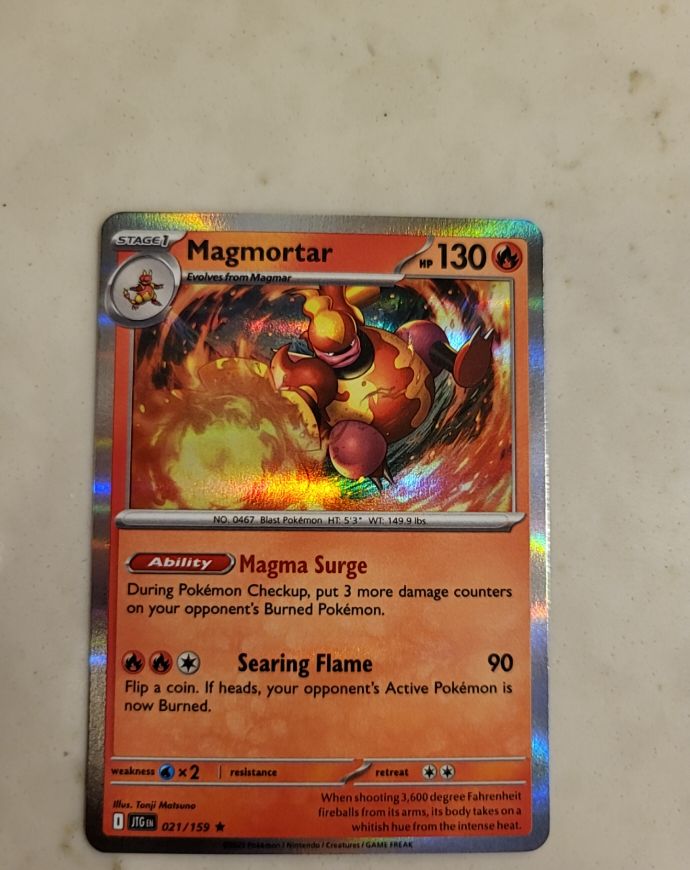 2023 Pokemon Journey Together #021 Magmortar — front