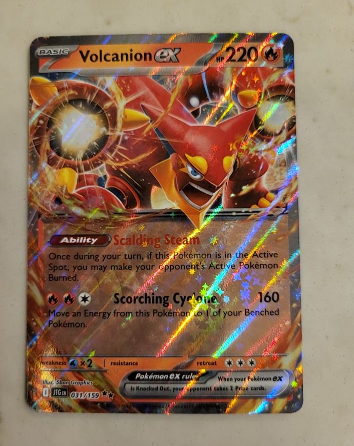 2025 Pokémon Journey Together #031 Volcanion ex — front