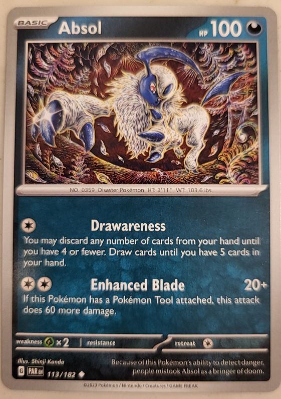 2023 Pokémon SV04: Paradox Rift #113 Absol — front