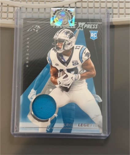 2024 Panini Encore Pinnacle Xpress Xavier Legette RC Jersey Patch — front