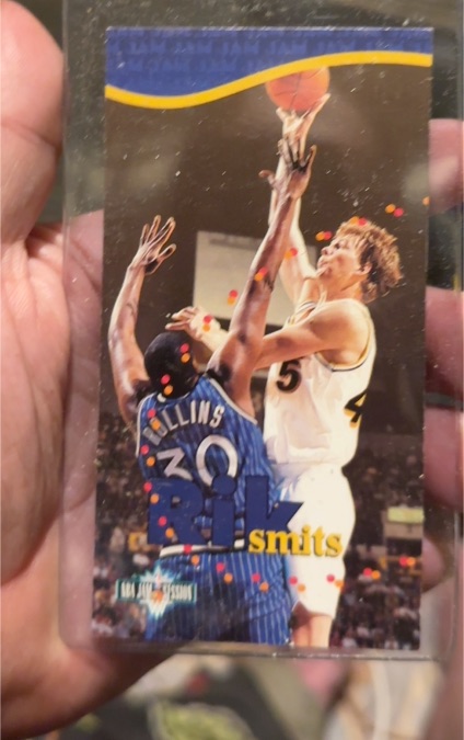 1995-96 Fleer NBA Jam Session Die-Cut #D46 Rik Smits — front