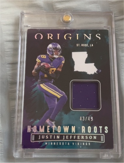 2022 Panini Origins #HR-JJE Justin Jefferson — front