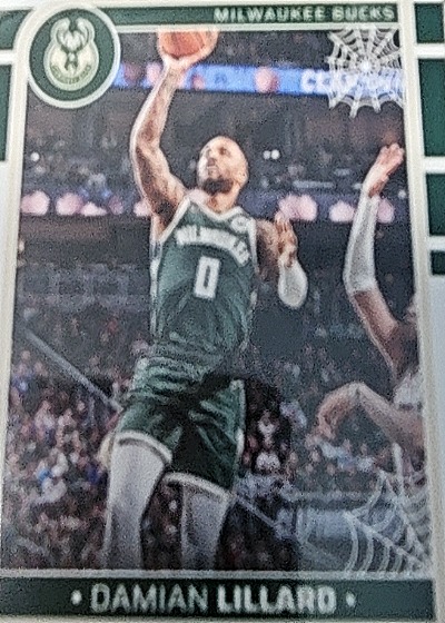 2023-24 Panini NBA Hoops Spider-Man Damian Lillard — front
