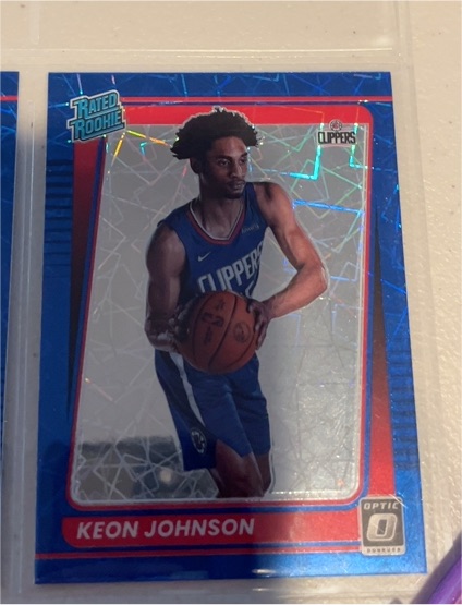 2021-22 Panini Donruss Optic #192 Keon Johnson — front