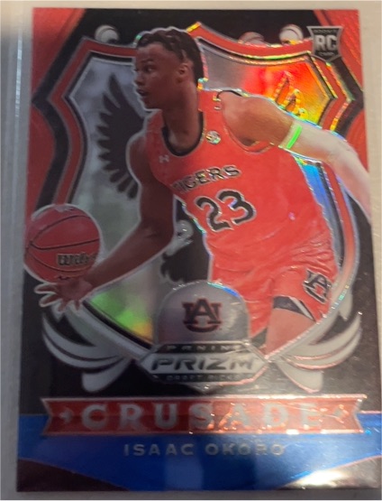 2020-21 Panini Prizm Draft Picks Crusade #84 Isaac Okoro — front