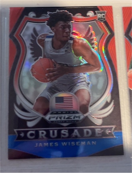 2020 Panini Prizm Draft Picks #82 James Wiseman Crusade Rookie Card — front