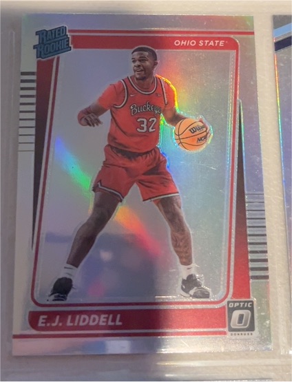 2022 Panini Chronicles Donruss Optic Draft Picks #8 E.J. Liddell Rated Rookie — front