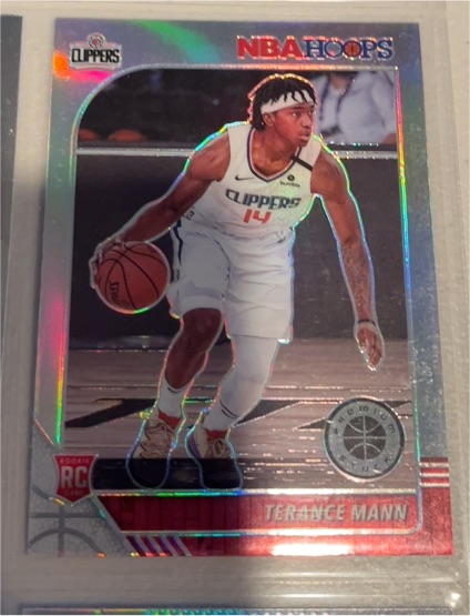 2019-20 Panini NBA Hoops Premium Stock #245 Terance Mann — front