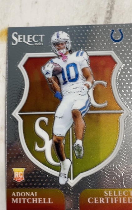 2024 Panini Select #18 Adonai Mitchell Select Certified Rookies — front