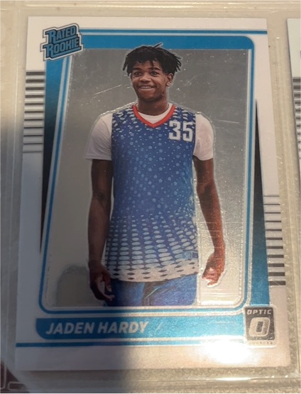 2022 Panini Chronicles Draft Picks Donruss Optic Rated Rookie #11 Jaden Hardy — front