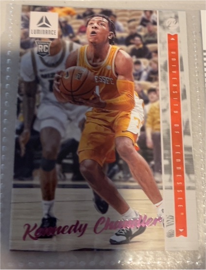 2022 Panini Chronicles Draft Picks Luminance #42 Kennedy Chandler — front
