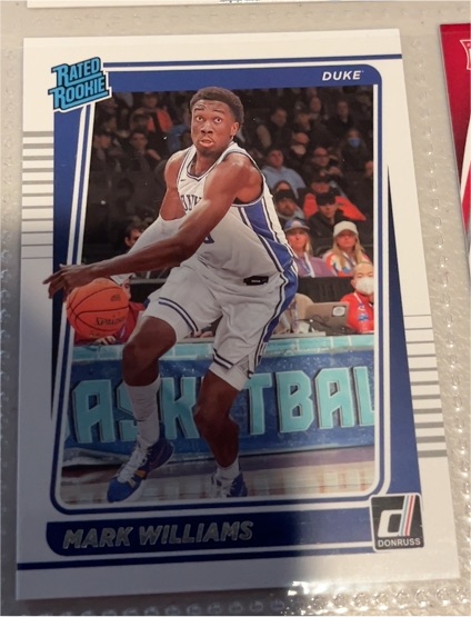2022 Donruss Rated Rookie #16 Mark Williams — front