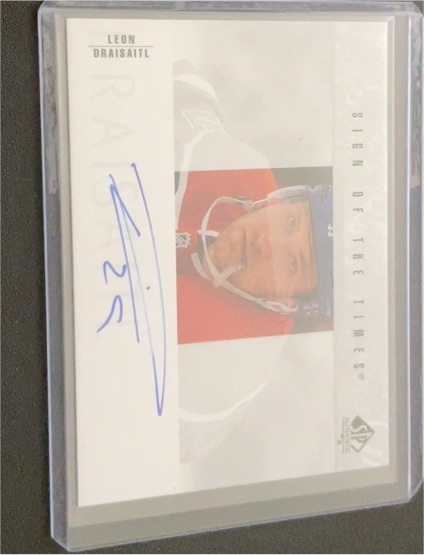 2023-24 Upper Deck SP Authentic Sign of the Times #SOTT1-LD Leon Draisaitl — front