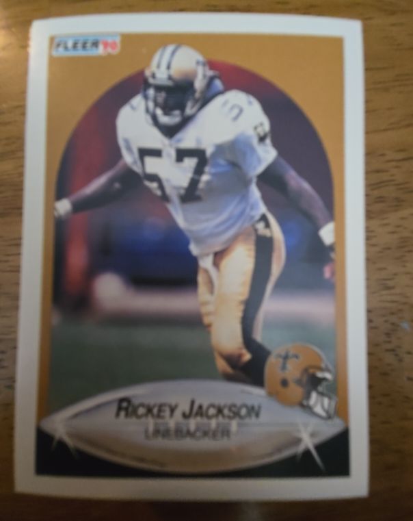 1990 Fleer #190 Rickey Jackson — front