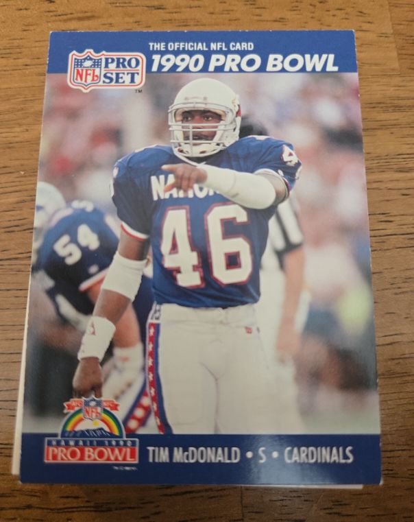 1990 Pro Set #404 Tim McDonald — front