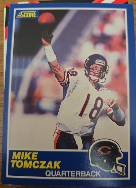 1989 Score #40 Mike Tomczak — front