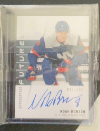 2019-20 Upper Deck SP Authentic Future Watch Auto # Noah Dobson — front