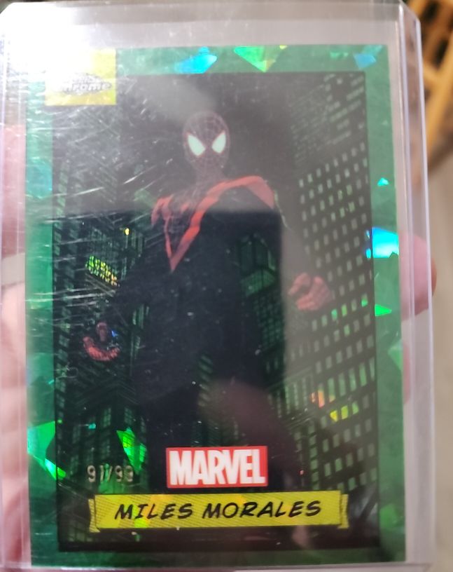 2024 Topps Chrome Marvel Sapphire #81 Miles Morales — front