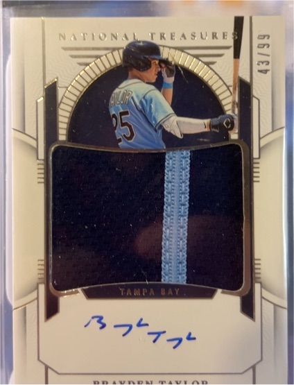 2024 Panini National Treasures #43 Brayden Taylor — front