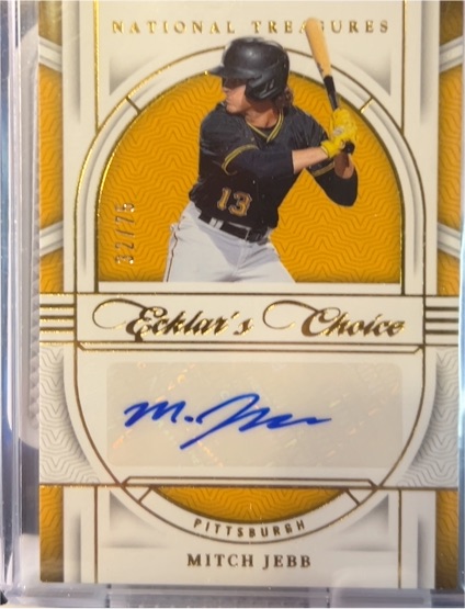 2024 Panini National Treasures Ecklar's Choice #ECK-MJ Mitch Jebb — front