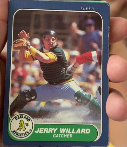 1986 Fleer Update #U-126 Jerry Willard — front
