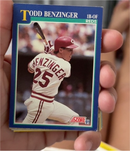 1991 Score #90 Todd Benzinger — front
