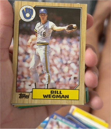 1987 Topps #179 Bill Wegman Milwaukee Brewers — front