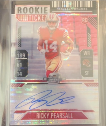 2024 Panini Contenders Optic Rookie Ticket Ricky Pearsall — front