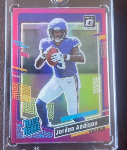 2023 Panini Donruss Optic #368 Jordan Addison Rated Rookie — front