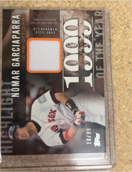 2015 Topps Highlight of the Year Relics #HYRNG Nomar Garciaparra — front