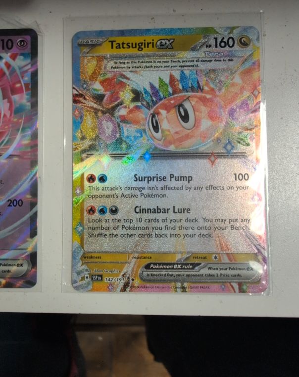 2024 Pokémon Scarlet & Violet Surging Sparks #142 Tatsugiri ex — front