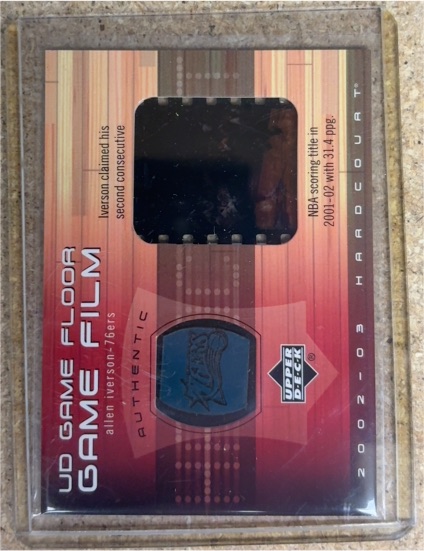 2002-03 Upper Deck Hardcourt UD Game Floor/Film Allen Iverson #UD Game Floor/Film — front