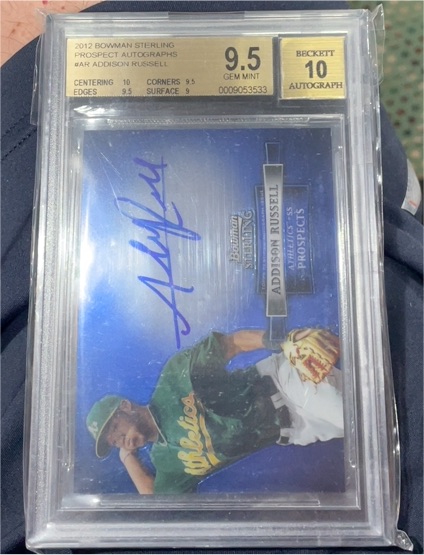 2012 Bowman Sterling Prospect Autographs #Addison Russell — front
