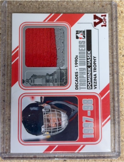 2013 ITG Decades 1990s Trophy Winners #TW-01 Dominik Hasek — front