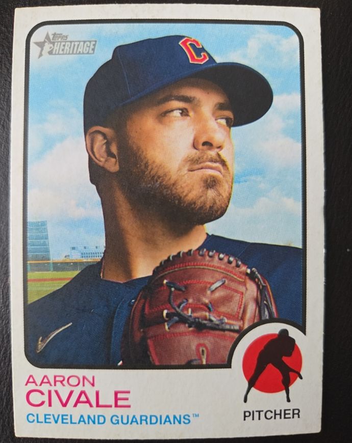 2022 Topps Heritage #335 Aaron Civale — front