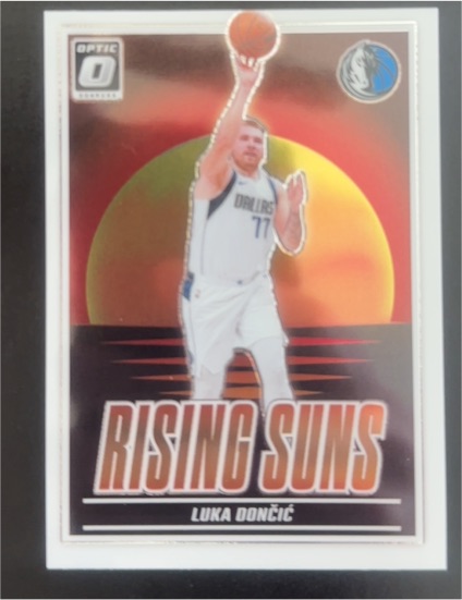 2024-25 Donruss Optic #4 Luka Dončić Rising Suns — front