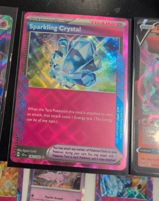 2024 Pokémon Stellar Crown #142 Sparkling Crystal — front