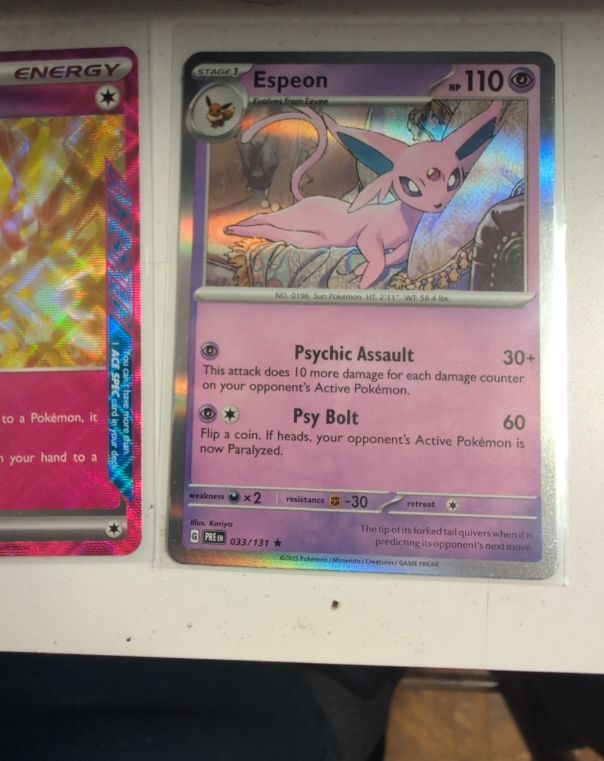 2016 Pokémon TCG Prismatic Evolutions #033 Espeon — front
