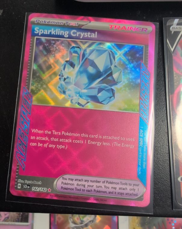2024 Pokémon TCG Stellar Crown #142 Sparkling Crystal — front