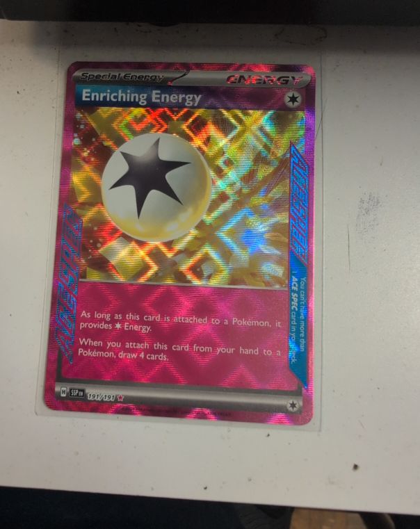 2024 Pokémon SV08 Surging Sparks #191 Enriching Energy — front