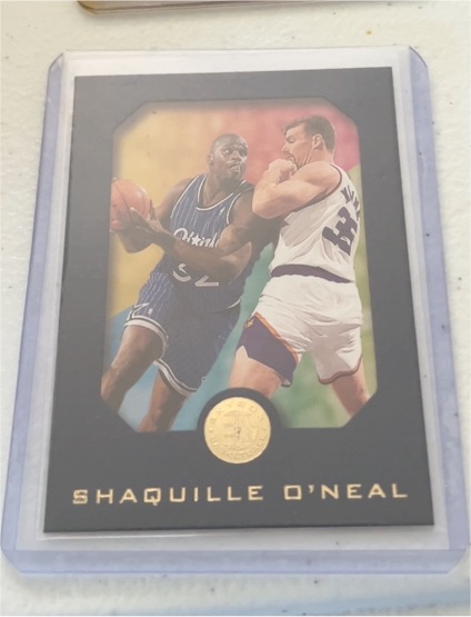 1995-96 Skybox E-XL #60 Shaquille O'Neal — front