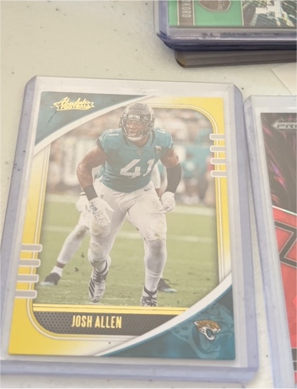 2020 Panini Absolute Football Yellow #70 Josh Allen — front