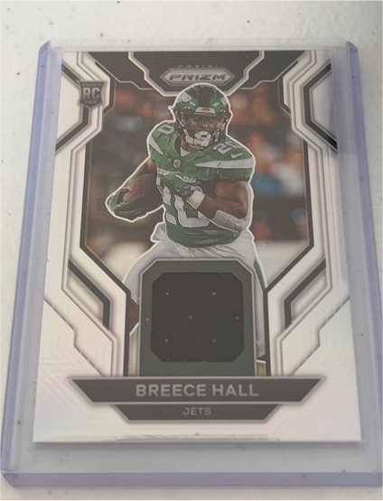 2022 Panini Prizm Rookie Gear Silver Prizm #RG-BH Breece Hall — front