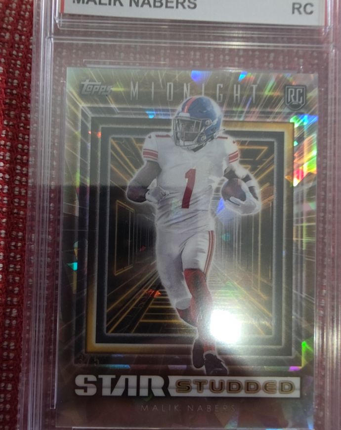 2024 Topps Midnight Star Studded #SS-15 Malik Nabers — front
